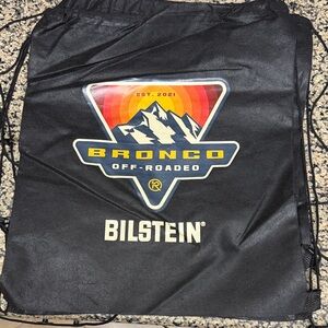 Ford Bronco OFF-RODEO Black Drawstring Backpack